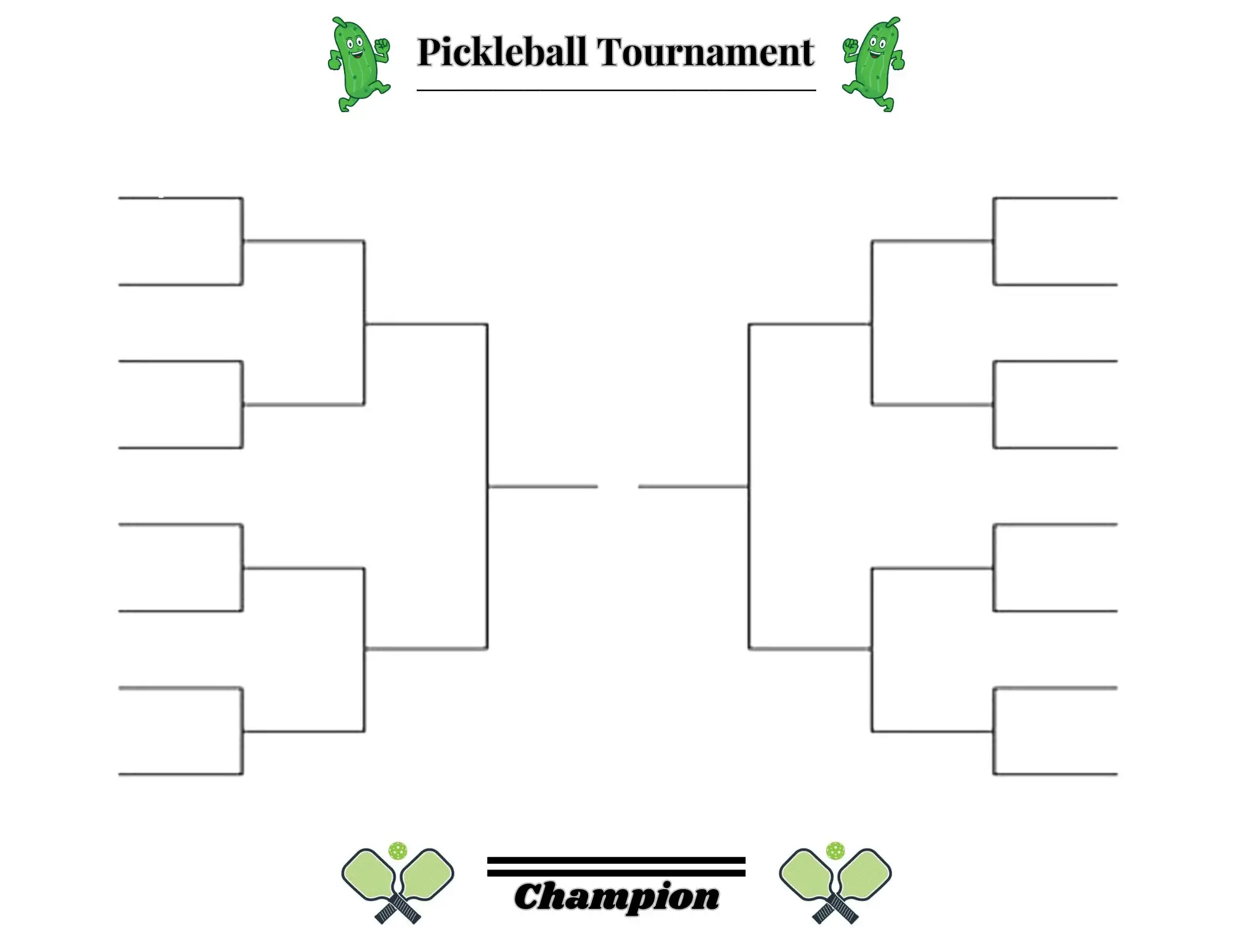 pickleball brackets